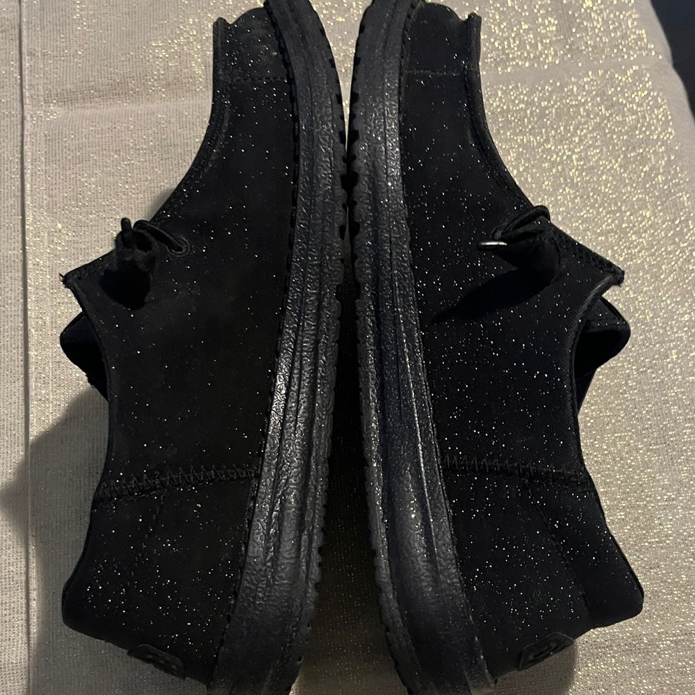 Hey Dude Women’s Black Sparkle Loafers - Picture 5 of 9